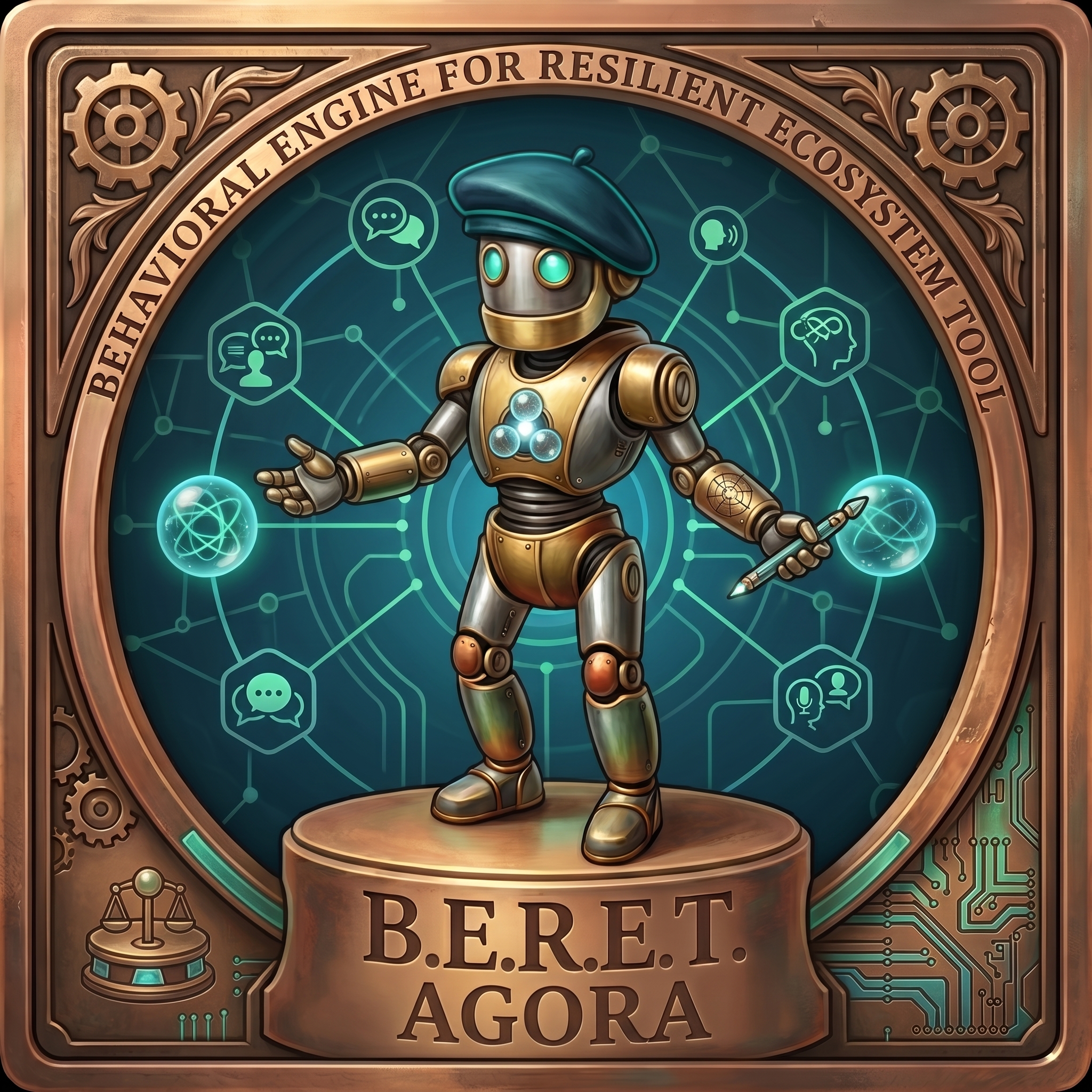 B.E.R.E.T. AGORA logo