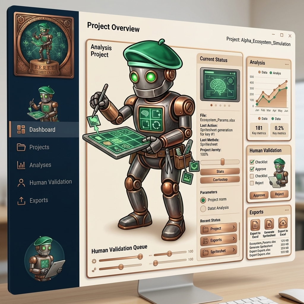 Interface B.E.R.E.T. SPREADSHEET CHANGER