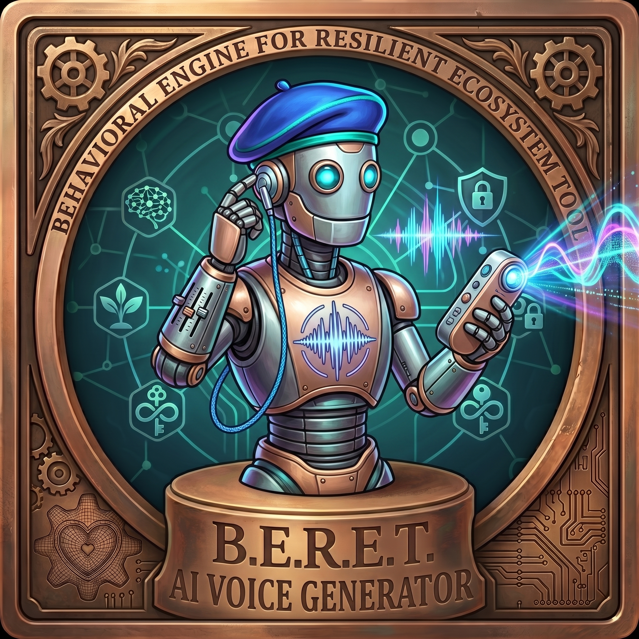B.E.R.E.T. AI VOICE GENERATOR logo